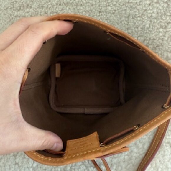 Louis Vuitton Nano Noe Monogram Leather Crossbody Shoulder Bag Handbag Purse - Picture 2 of 8